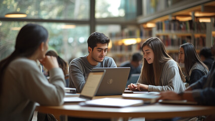 Group Project: Students Engaged in Lively Discussion