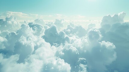 Limitless sky filled with clouds