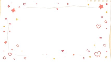 Charming Vintage Background with Playful Doodles and Pastel Colors