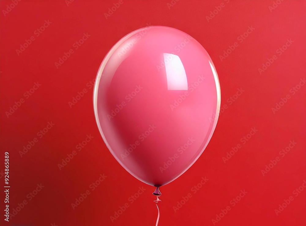 Canvas Prints Pink Balloon Isolated 3D Illustration Design