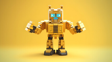 Obraz premium Liftback robot toy 3d