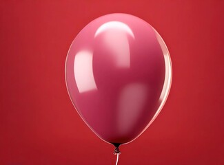 Pink Balloon Isolated 3D Illustration Design