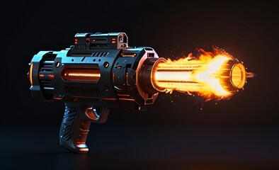 OUTING BULLET FROM GUN.