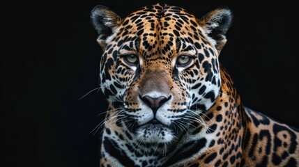 Obraz premium Intense Gaze of a Jaguar