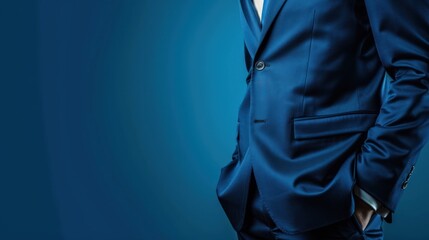 Businessman in Blue Suit