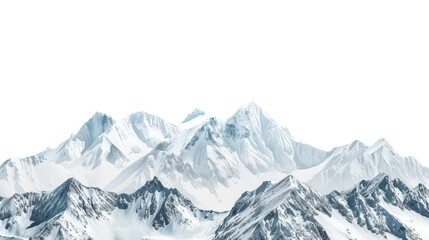 Obraz premium Snowy Mountain Peaks