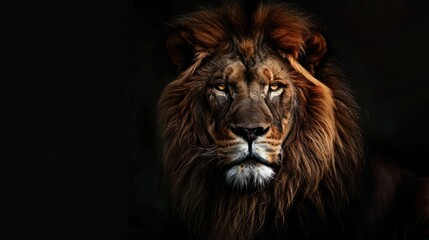 Fototapeta premium Majestic Lion Portrait