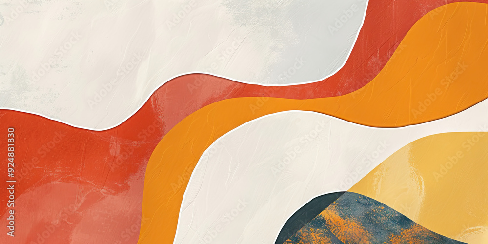 Poster minimalist harmony: subtle abstract designs for a calm workspace - visualize minimalist abstract art