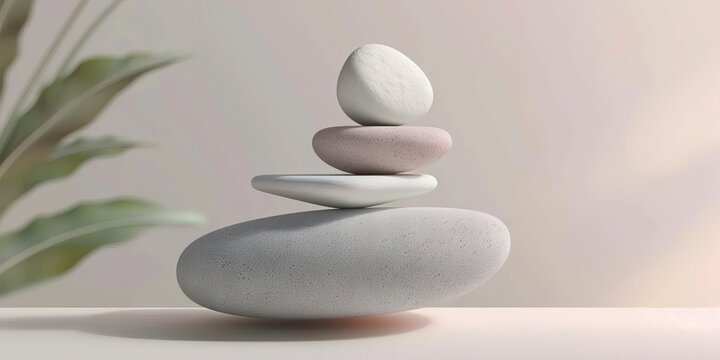 Abstract Balance: Harmonious Designs for a Balanced Workplace - Visualize abstract artworks with balanced compositions and calming colors, creating a sense of equilibrium in a corporate setting