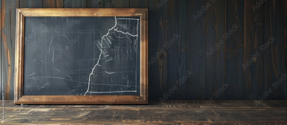 Leinwandbilder a vintage chalkboard with a divorce message displayed on it featuring ample copy space for image ins