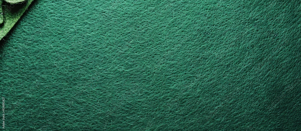 Poster Green felt background with copy space image