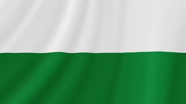 Antioquia Department Waving Flag. Realistic Flag Animation. Seamless Loop Background.	