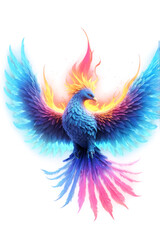 Fototapeta premium blue and yellow feathers