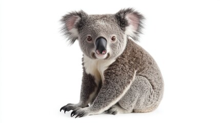An Australian Koala Bear isolated on a transparent background