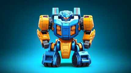 Fototapeta premium SUV robot toy 3d