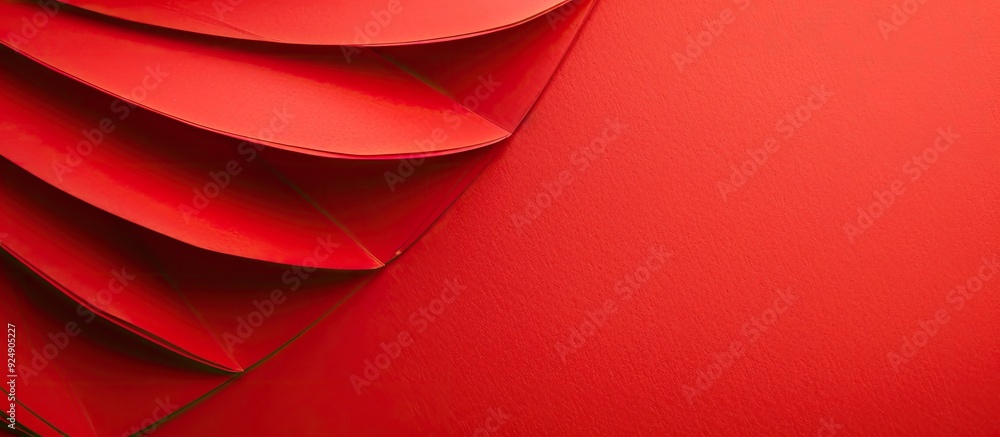 Sticker red paper with ample copy space image