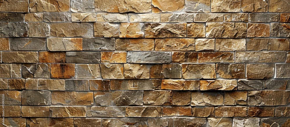 Poster background texture of a stone brick wall with copy space image