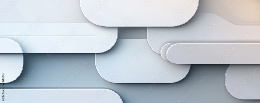 Poster abstract background with modern design featuring overlapping rounded shapes