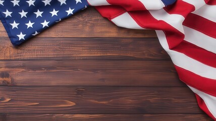 Obraz premium Labor Day holiday relaxation, USA themed decor
