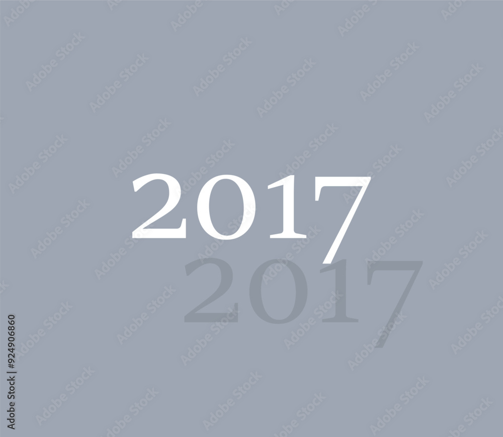 Poster vector icon of white color with shadow on gray background