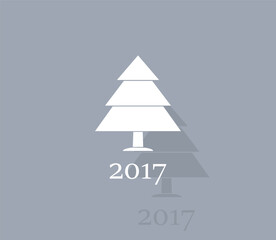 Fototapeta premium Vector icon of white color with shadow on gray background