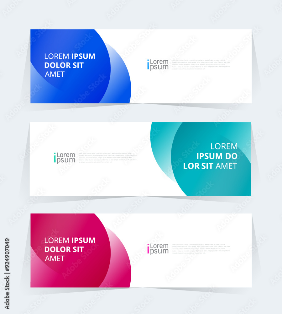 Poster geometric banner design with vector presentation template.