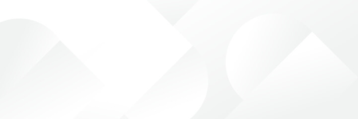 Abstract white Geometric banner design background.