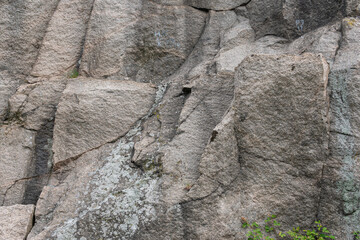 Stone cliff, texture of the rock