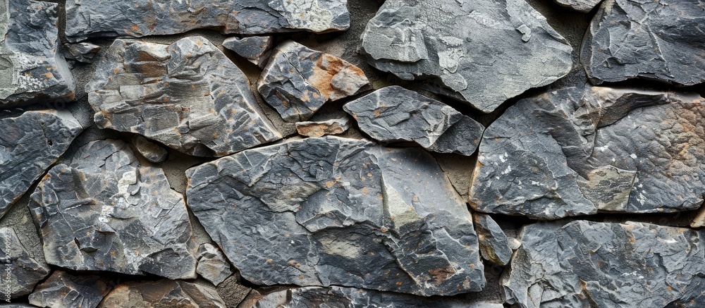 Poster old textured gray background like natural stone ideal for a retro pattern on a wall with copy space 