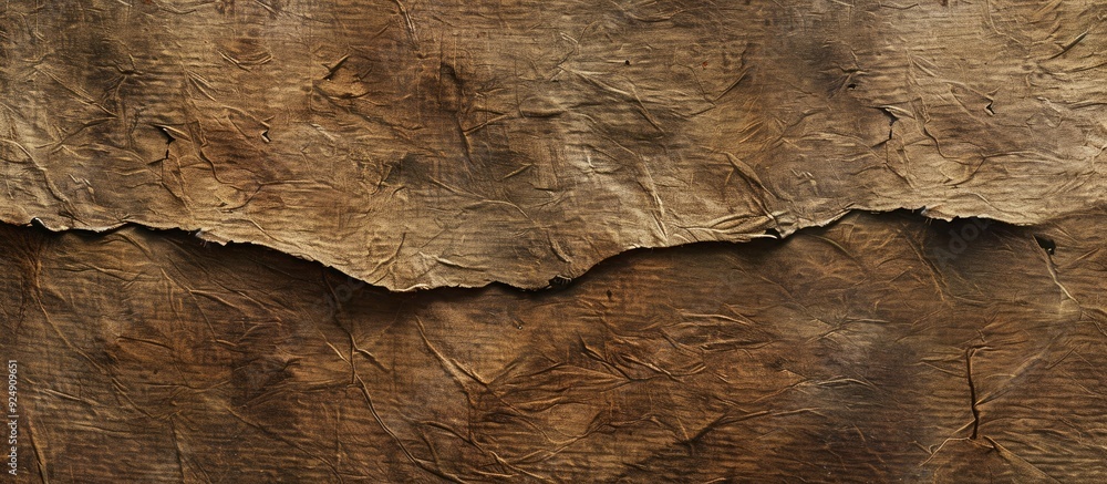 Poster A weathered textured paper with an authentic appearance and visible natural fibers ideal for adding a vintage touch to designs. Creative banner. Copyspace image