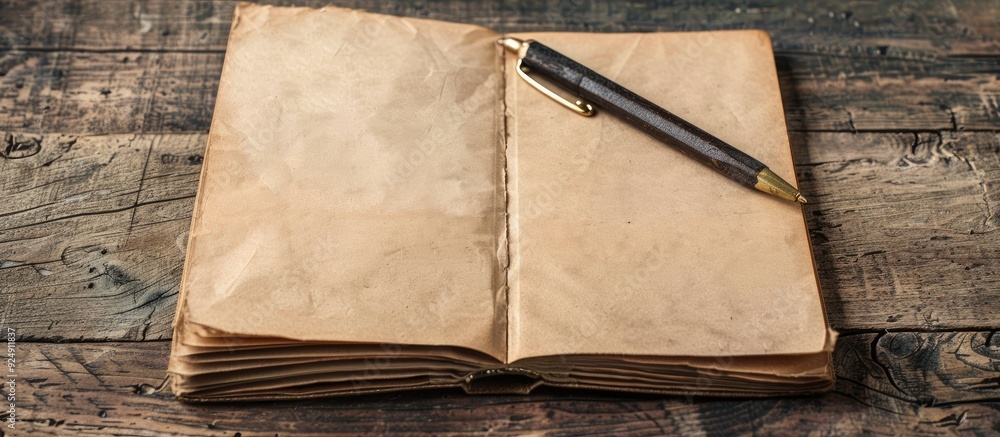 Aufkleber Notebook with copy space image for jotting down reminders