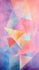 Fototapeta premium Abstract pastel painting creating a sense of harmony and balance