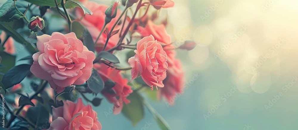 Poster greeting card with empty copy space image