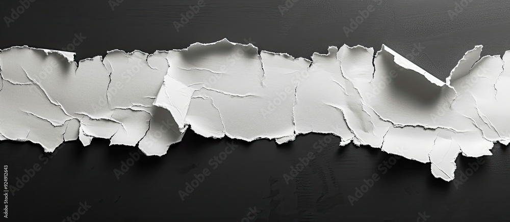 Aufkleber copy space image of torn paper against a black background