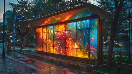Solar Cells with Urban Art: Solar cells integrated into an urban art installation, combining sustainability with creative expression.
