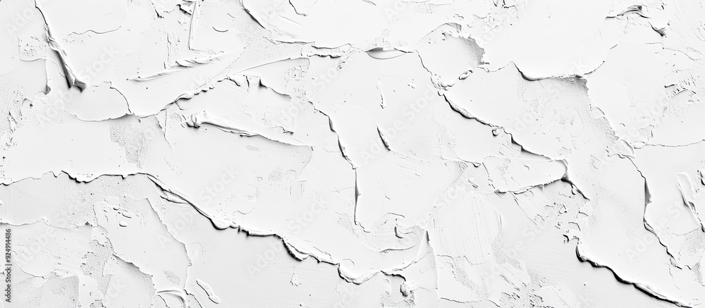 Poster White decorative plaster or concrete texture Ideal abstract background for design Banner featuring copy space image