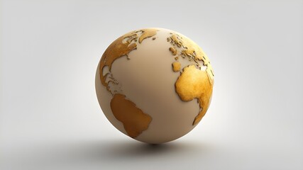 A desert-covered earth