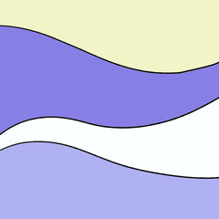 波のイメージのレトロな背景素材のイラスト51