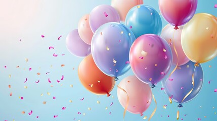 Wonderful Beautiful happy birthday Background With Balloons