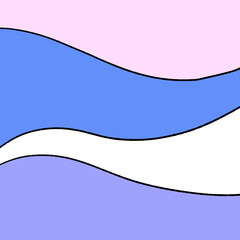 波のイメージのレトロな背景素材のイラスト33