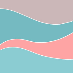 Obraz premium 波のイメージのレトロな背景素材のイラスト24