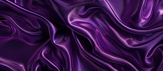 Background of purple satin fabric with copy space image