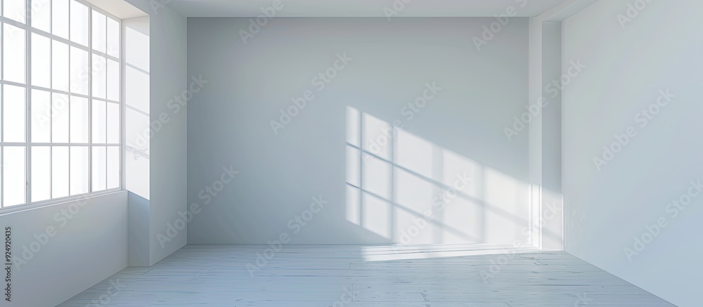 Poster light gradient empty room with a simple blank interior provides a creative backdrop for projects fea