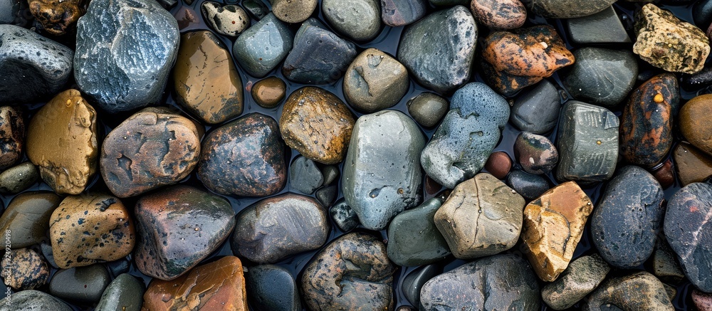 Poster background with a stones or rock texture perfect for a copy space image