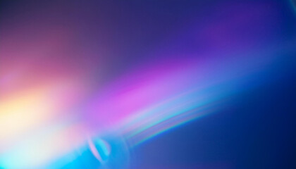 Abstract Radiant Light Beams. Soft Gradient Hues of Blue Purple Pink in Ethereal Luminescence, Dreamlike Horizons Tranquil, Serene Energy Flow Cosmic Digital Background. Banner Poster Wallpaper