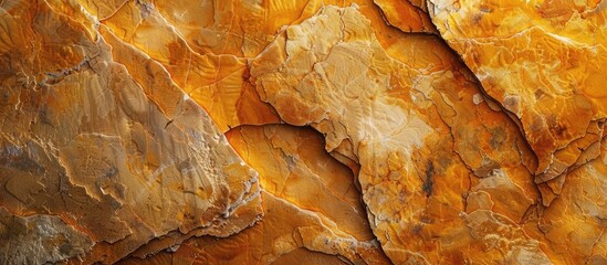 Abstract yellow brown background resembling natural stone texture suitable for geological company banners road builder ads or flyers with copy space image