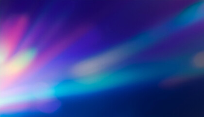 Abstract Radiant Light Beams. Soft Gradient Hues of Blue Purple Pink in Ethereal Luminescence, Dreamlike Horizons Tranquil, Serene Energy Flow Cosmic Digital Background. Banner Poster Wallpaper