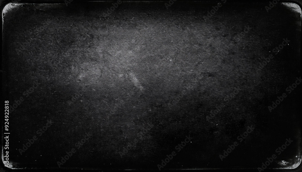 Aufkleber Grungy Black Texture with Subtle Scratches Light Gradient, Design Project Gritty Raw Visual Element. Banner Poster Background Wallpaper With Copy Space