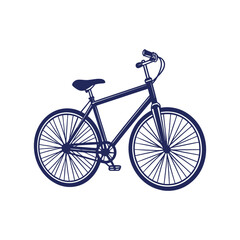 Fototapeta premium bicycle silhouettes Clip art isolated vector illustration on white background