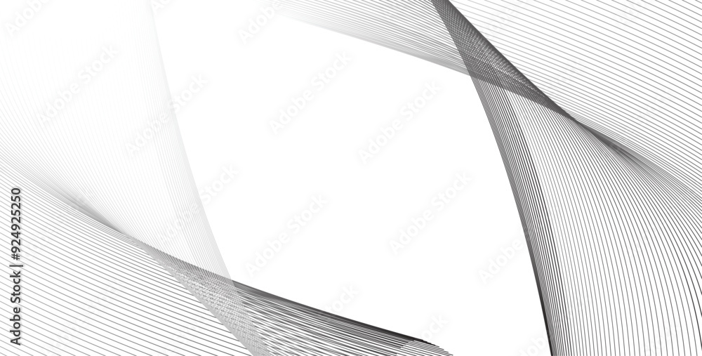 Aufkleber futuristic line stripe pattern on white wavy background. abstract modern background futuristic graph